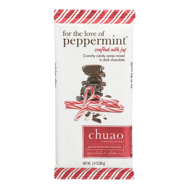 Chuao Chocolatier - Bar For Love Of Pepprmnt - Case Of 12 - 2.8 Oz