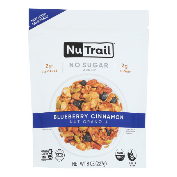 Nutrail - Granola Blueberry Cinnamon - Case Of 6-8 Ounces