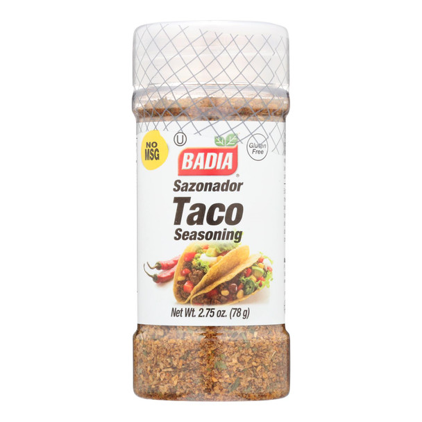 Badia Sazonador Taco Seasoning  - Case Of 8 - 2.75 Oz