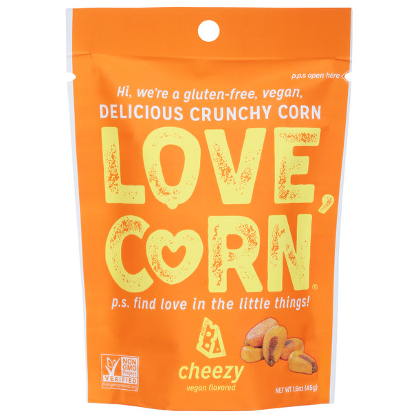 Love Corn - Roasted Corn Cheezy - Case Of 10-1.6 Oz