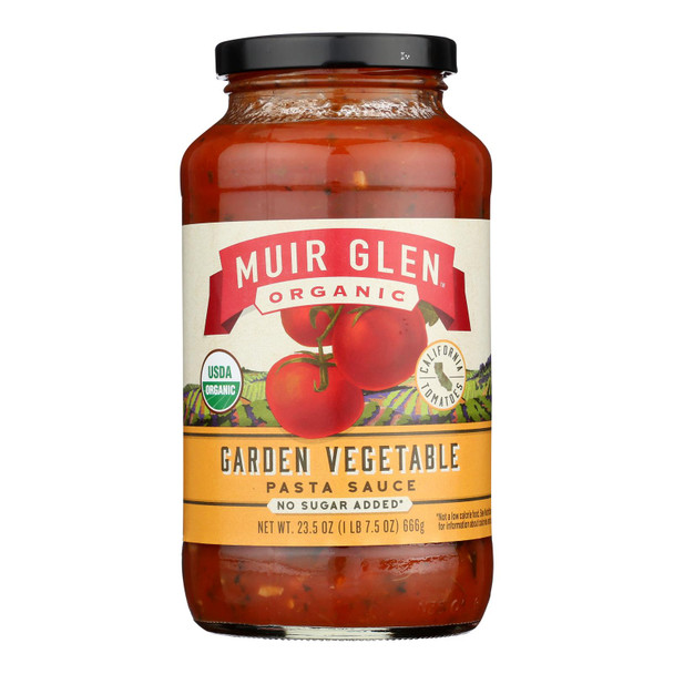 Muir Glen - Pasta Sauce Organic Garden Veggie - Case Of 12-23.5 Fluid Ounces
