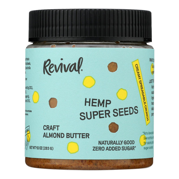 Revival - Almond Butter Hemp Super Seed - Case Of 6-10 Ounces