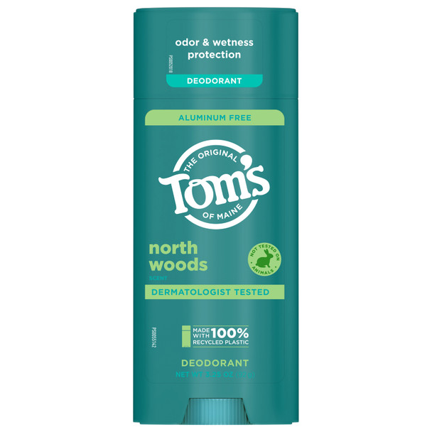Tom's Of Maine - Deodorant Stick North Woods - Case Of 6 - 3.25 Ounces