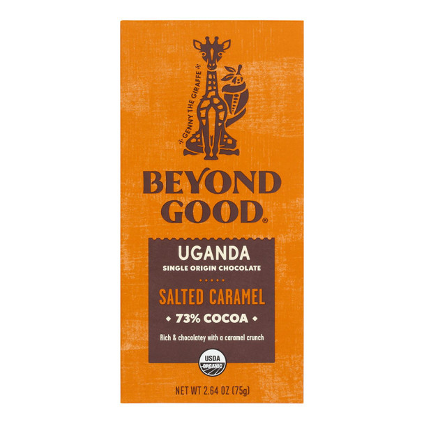Beyond Good - Bar Salt Caramel Dark Chocolate - Case Of 12-2.64 Oz