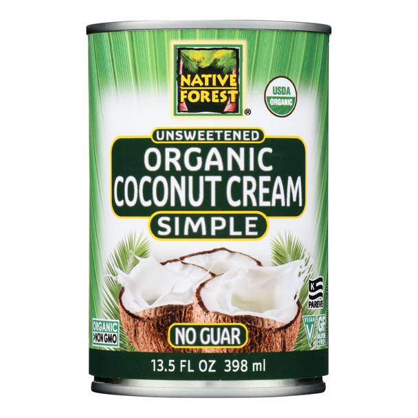 Native Forest - Coconut Cream Organic Simple Unsweetened - Case Of 12-13.5 Fluid Ounces