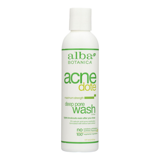 Alba Botanica - Natural Acnedote Deep Pore Wash - 6 Fl Oz