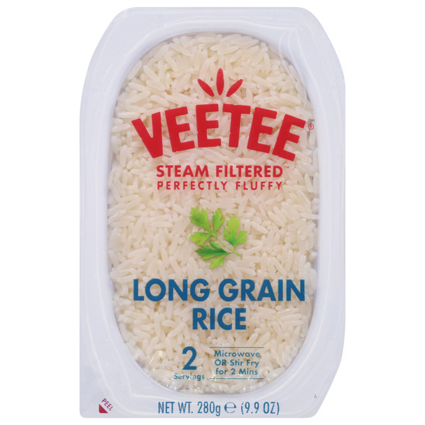 Veetee Dine In Long Grain Rice - Case Of 6 - 10.6 Oz