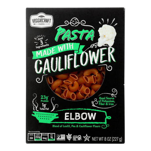 Veggiecraft - Pasta Elbow Cauliflower - Case Of 12-8 Oz