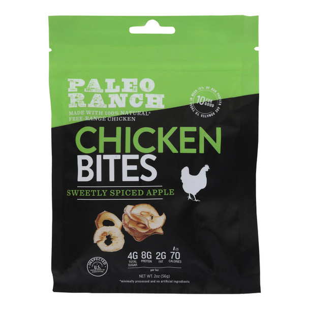 Paleo Ranch - Chicken Bites Swtly Spcd Apple - Case Of 8-2 Oz