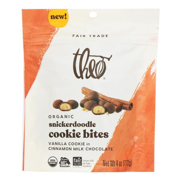 Theo Chocolate - Cookie Bts Snkrddl Milk - Case Of 6-4 Oz