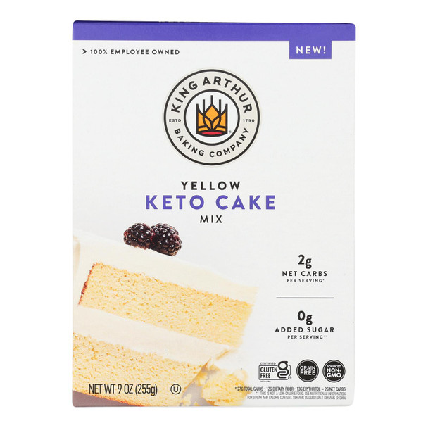 King Arthur Baking Company - Mix Yellow Cake Keto - Case Of 8-9 Oz