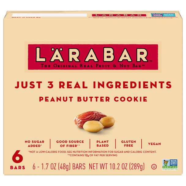 Larabar - Bar Peanut Butter Cookie - Case Of 8-6/1.7 Oz