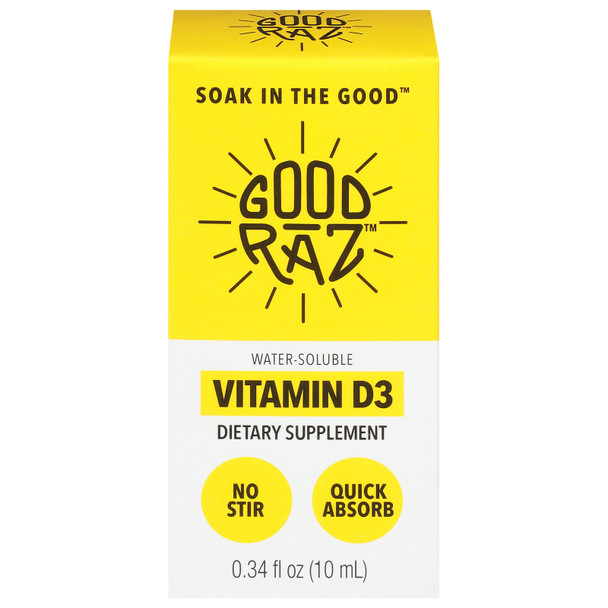 Good Raz - Vitamin D3 Liquid - 1 Each-.34 Fz