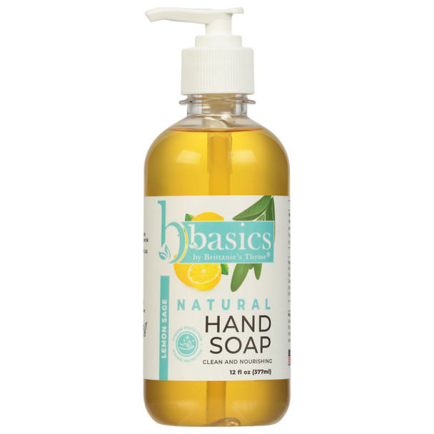 Brittanie's Thyme - Hand Sp Basics Lemon Sage - Case Of 6-12 Fz