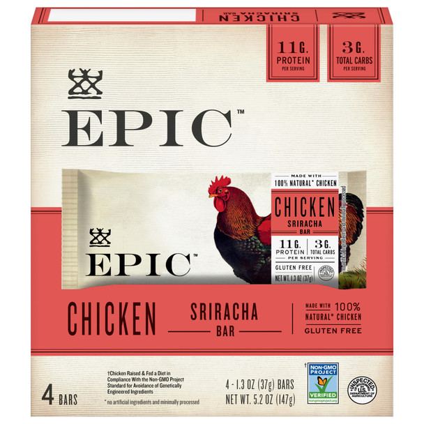 Epic - Bar Chicken Sriracha - Case Of 8 - 4/1.3 Ounces