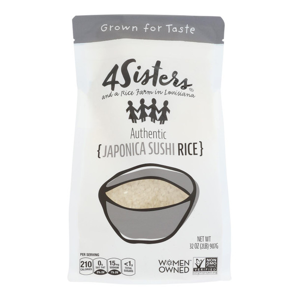 4 Sisters - Rice Short Grain Sushi - Case Of 6-2 Lb