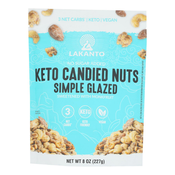 Lakanto - Nuts Keto Simple Glazed - Case Of 12-8 Oz