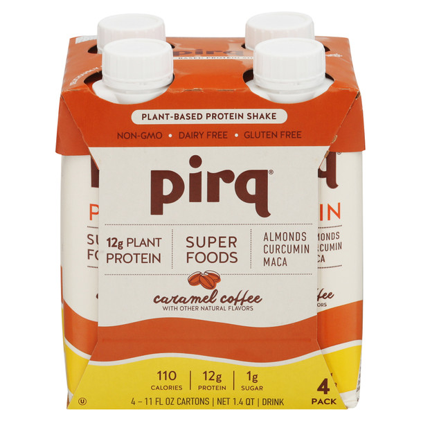 Pirq - Protein Shake Coffee Peanut Butter 4pk - Case Of 3-4/11 Fz