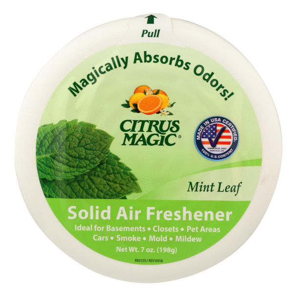 Citrus Magic Mint Leaf Solid Air Freshener - Case Of 6 - 7 Oz