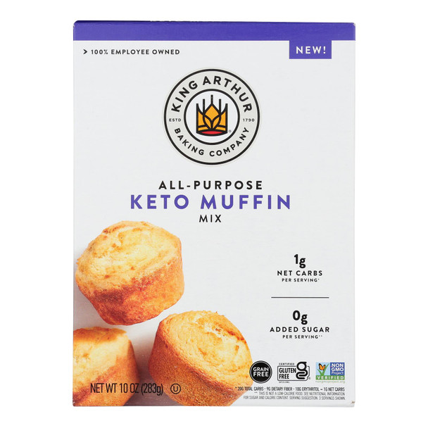 King Arthur Baking Company - Mix Muffin Keto - Case Of 8-10 Oz