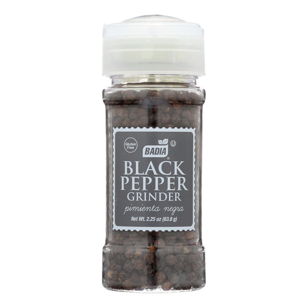 Badia Spices - Spice Black Pepper Grndr - Case Of 8 - 2.5 Oz