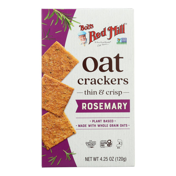 Bob's Red Mill - Cracker Oat Rosemary - Case Of 5-4.25 Oz