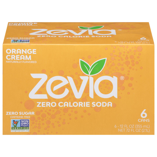 Zevia - Soda Orange Cream - Case Of 4-6/12 Fz
