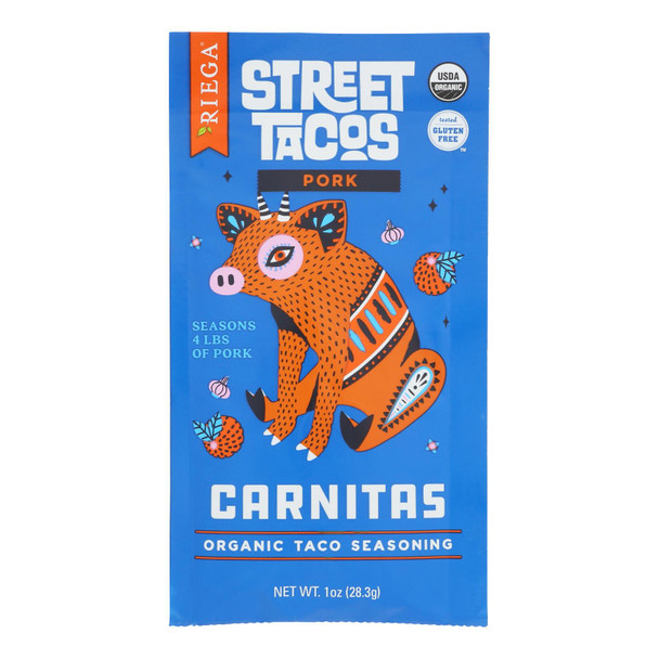 Riega Foods - Seasn Carnitas Taco - Case Of 8-1 Oz
