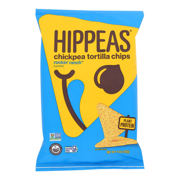 Hippeas - Tortilla Chip Chickpea Vegan Ranch - Case Of 12-5 Ounce