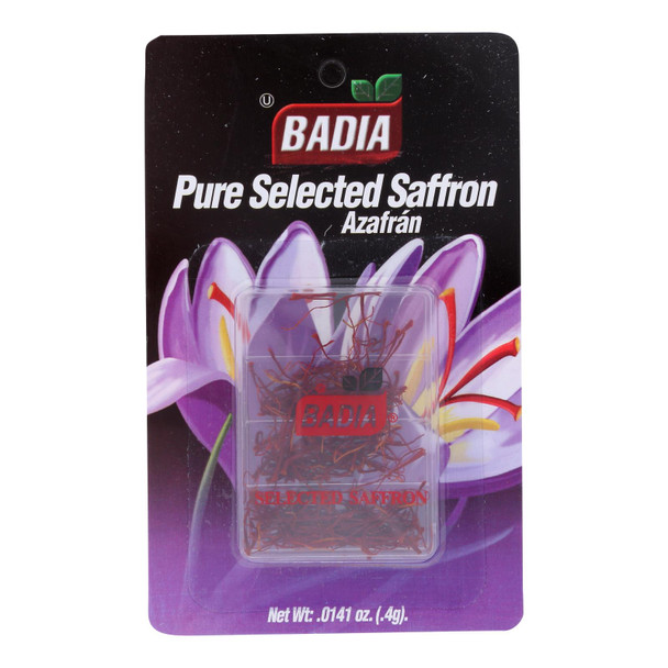 Badia Spices - Saffron - Spanish - .4 G - Case Of 12