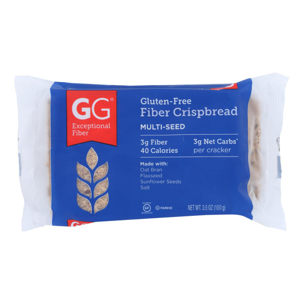 Gg Unique Fiber - Crispbread Gluten Free Multi-seed - Case Of 15-3.5 Oz