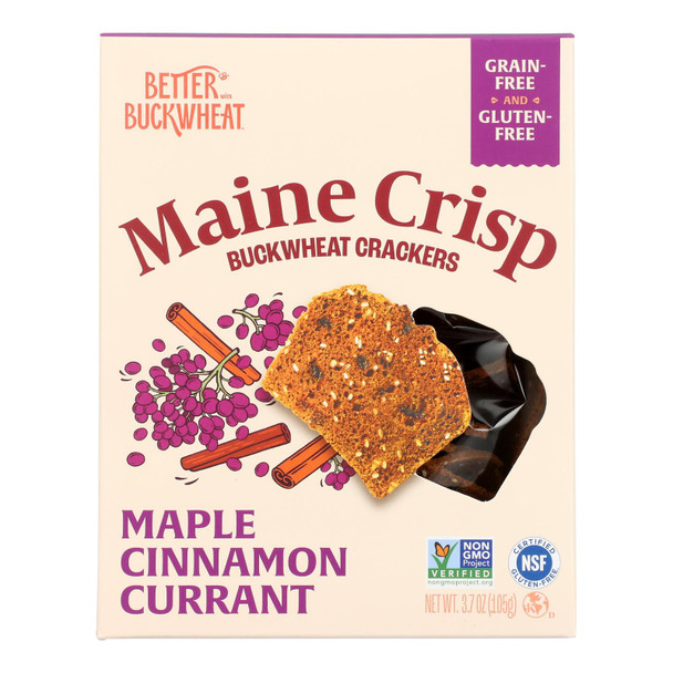 Maine Crisp - Crisps Cinnamon Maple - Case Of 10-3.7 Oz