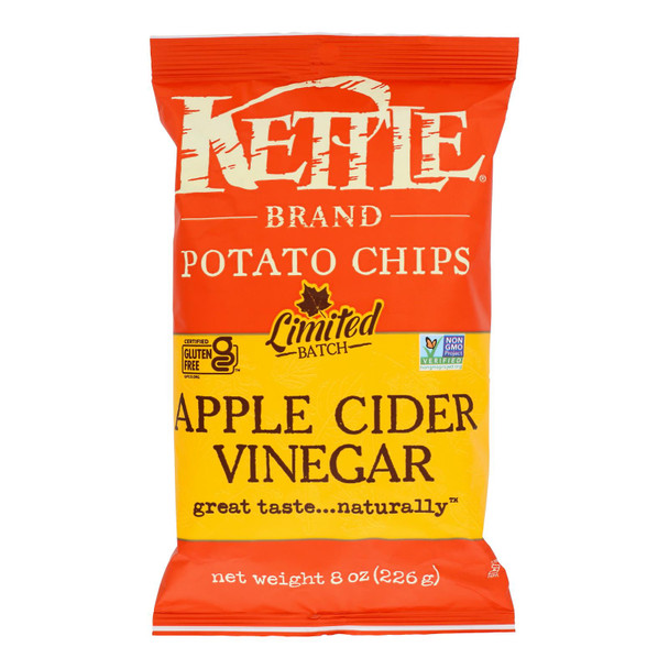 Kettle Brand - Potato Chips Apple Cdr Vinegar - Case Of 12-8 Oz