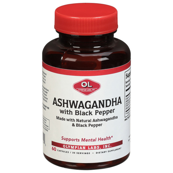 Olympian Labs - Ashwgnda W/ Black Pepper - 1 Each-60 Ct