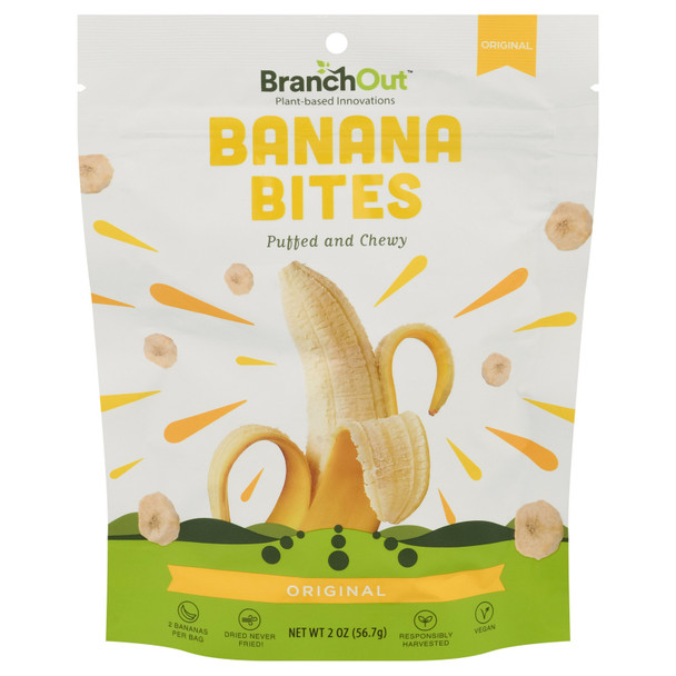 Branchout - Bites Bnana Chewy Orgnl - Case Of 12-2 Oz