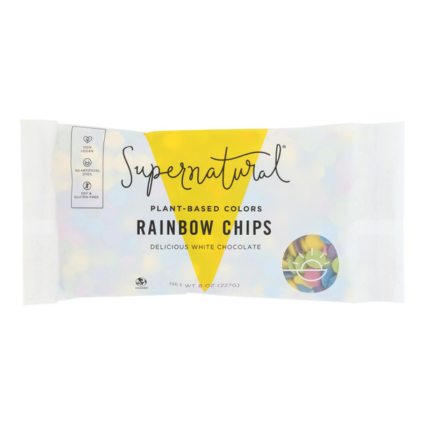 Supernatural - Chips Rainbow White Chocolate - Case Of 6-8 Oz