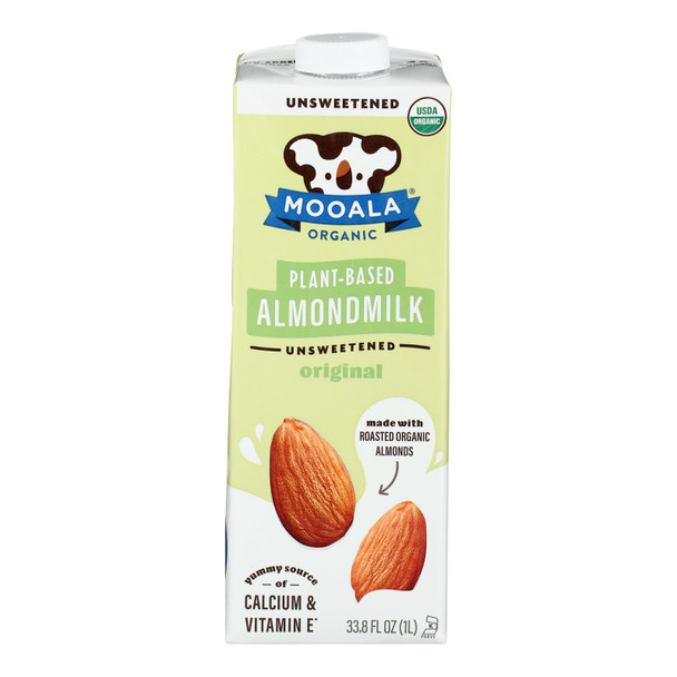 Mooala - Almond Milk Organic Unsweetened - Case Of 6-32 Fluid Ounces