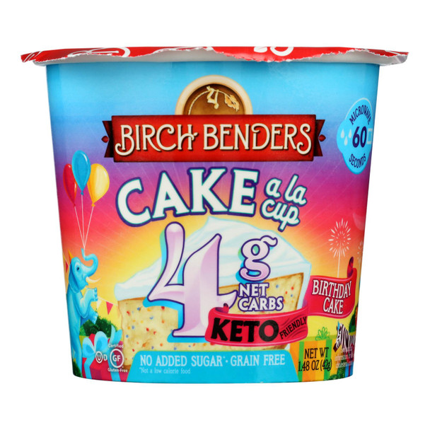 Birch Benders - Cake A La Cup Birthday - Case Of 8-1.48 Oz