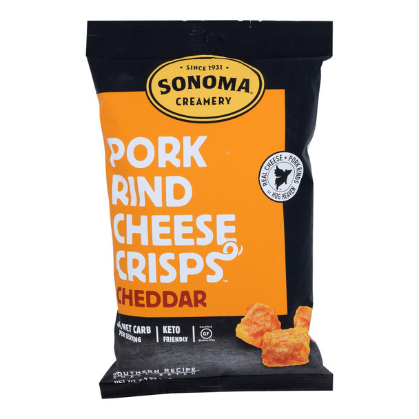 Sonoma Creamery - Crisp Ched Pork Rind Chs - Case Of 6-2.4 Oz