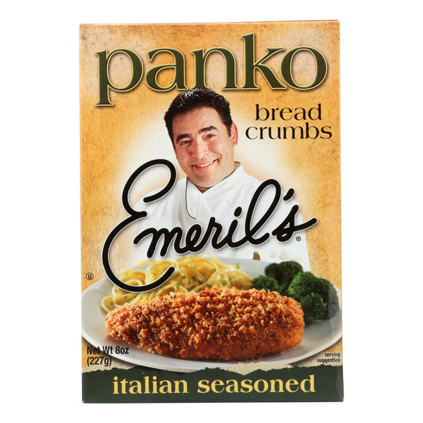 Emeril's Italian Seasoned Panko Bread Crumbs  - Case Of 6 - 8 Oz