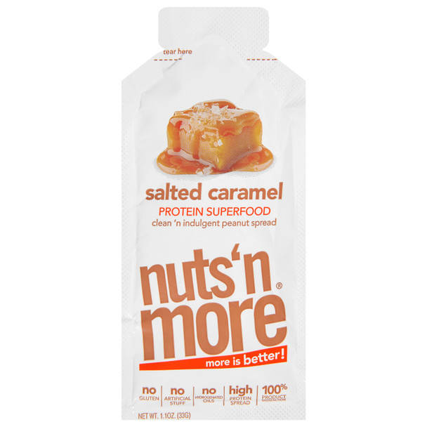 Nuts 'n More - Pb Sprd Sltd Carml Single - Cs Of 10-1.1 Oz