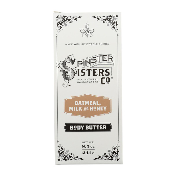 Spinster Sisters Co. - Body Butter Oatmeal Milk Hon - Case Of 4-8.5 Oz