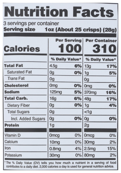 Snacklins Plant Crips Nacho - Case of 12 - 3.000 OZ