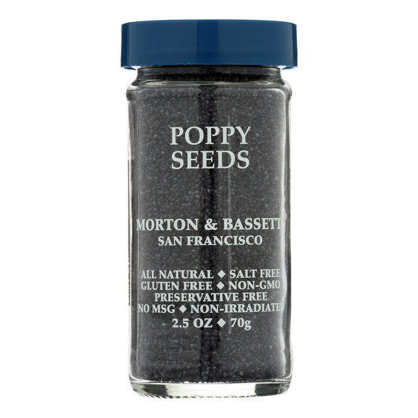 Morton And Bassett Seasoning - Poppy Seeds - 2.5 Oz - Case Of 3