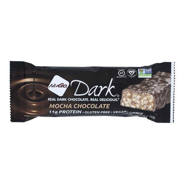 Nugo Nutrition Bar - Dark - Mocha Chocolate - 50 G - Case Of 12