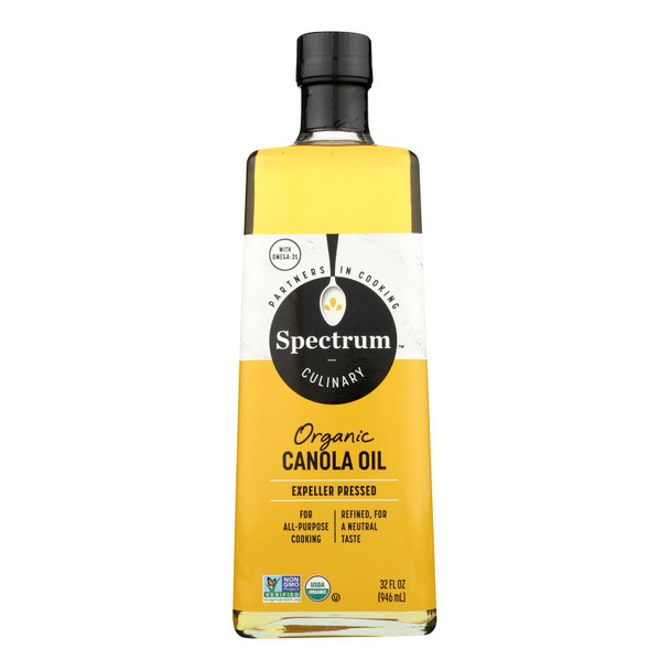 Spectrum Naturals Organic Refined Canola Oil - Case Of 6 - 32 Fl Oz.