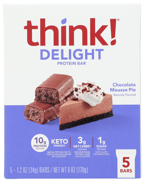 Think! Bar Cho Mose Pie Delight - Case of 6 - 6.000 OZ