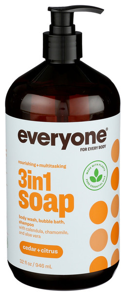 Everyone Soap Men Cedar & Citrus - Case of 3 - 32.00 OZ