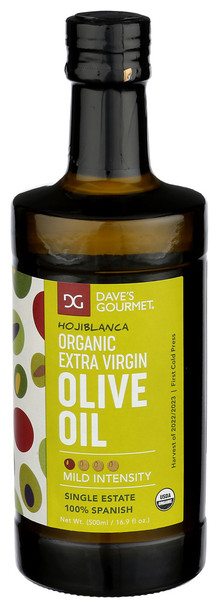 Daves Gourmet Oil Olive Ev Hojiblnca - Case of 6 - 500.0 ML