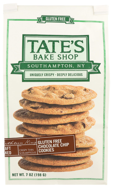 Tates Cookie Choc Chip Glu Free - Case of 6 - 7.000 OZ